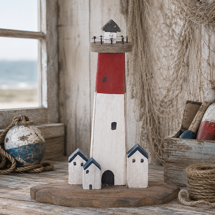 RED LIGHTHOUSE 22x8x23cm